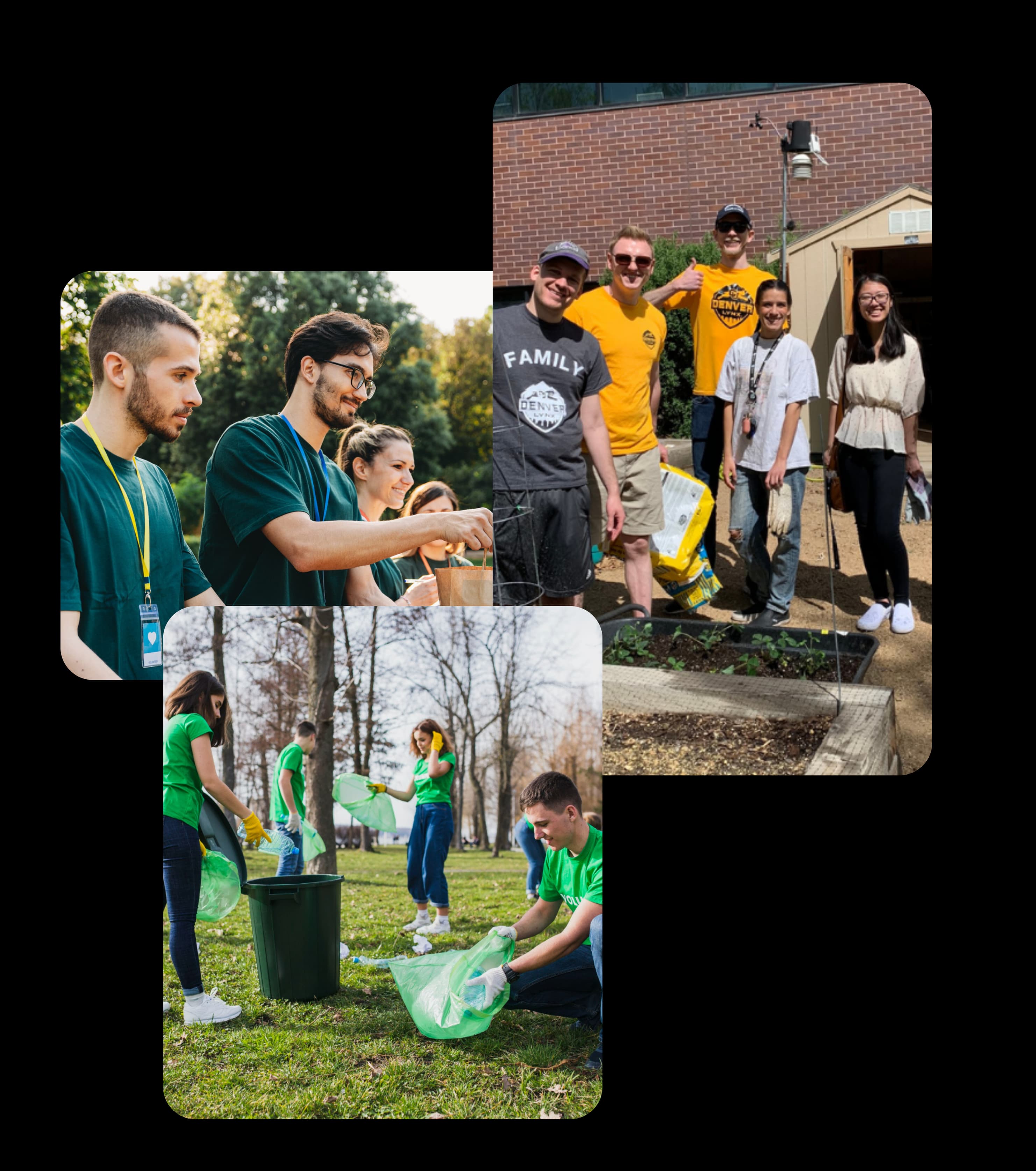 Volunteer community collage