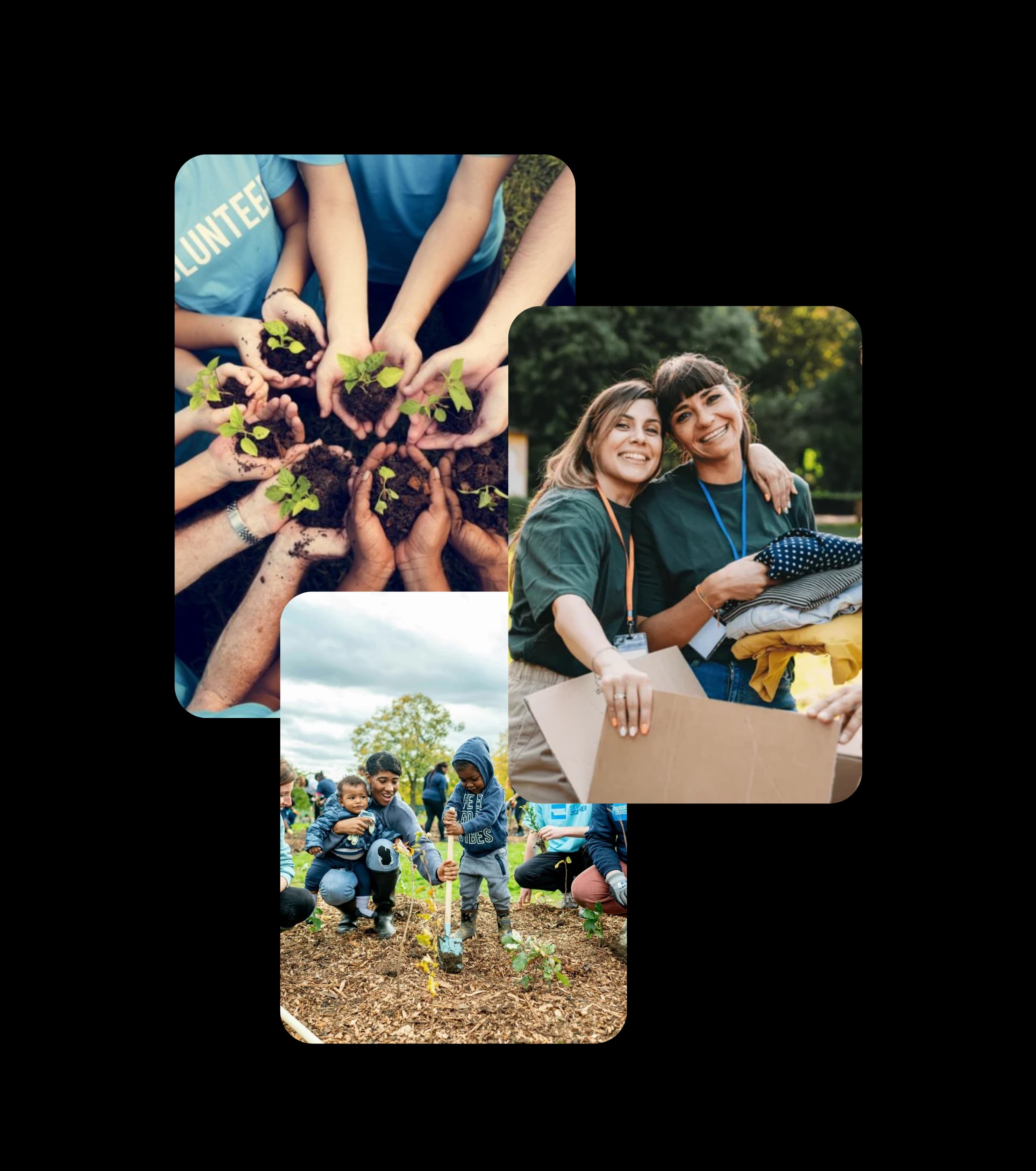 Volunteer community collage