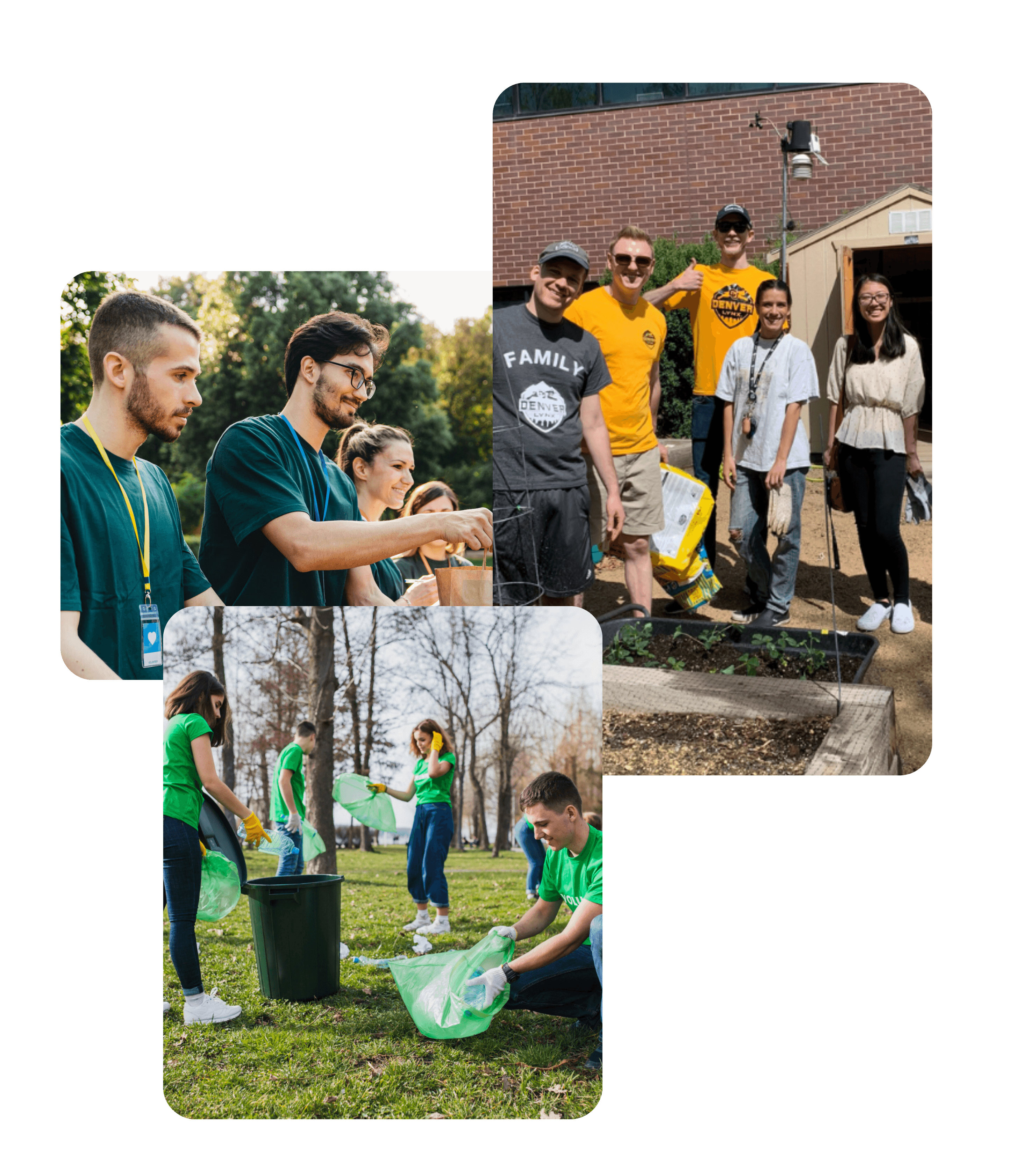 Volunteer community collage