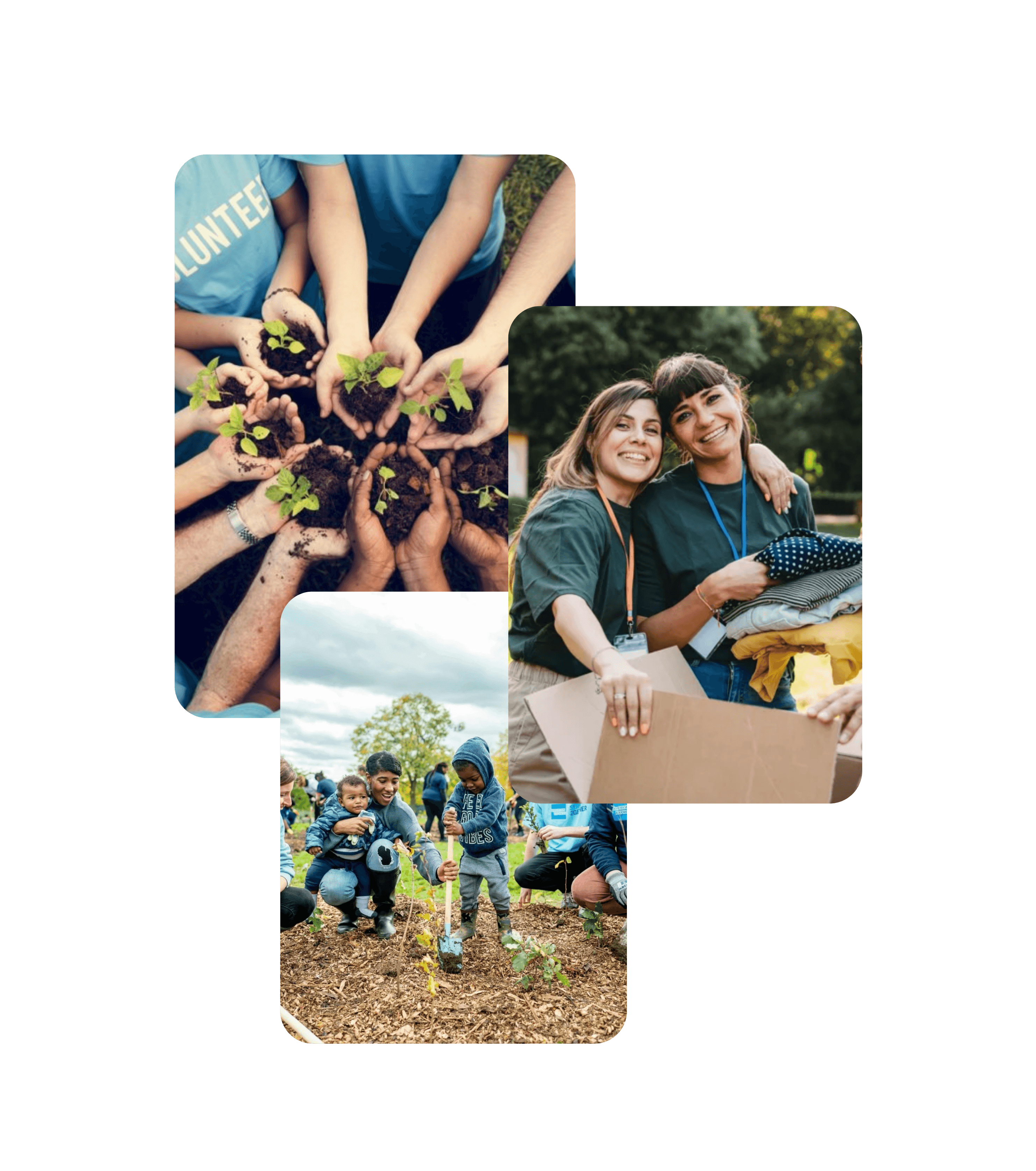 Volunteer community collage
